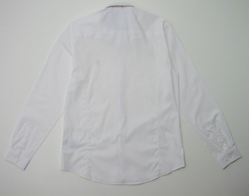 Luke Butchers Pencil Slim Shirt White