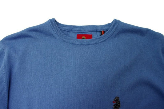Luke Gerards Crew Neck Jumper Blue