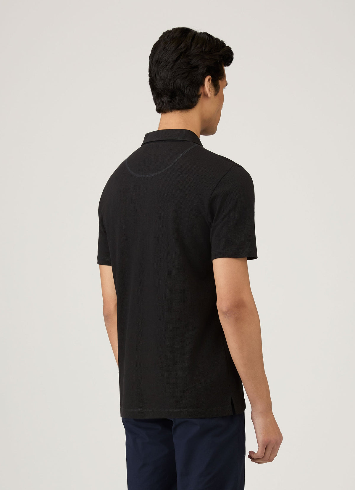 Sunspel Men's Riviera Polo Shirt in Black