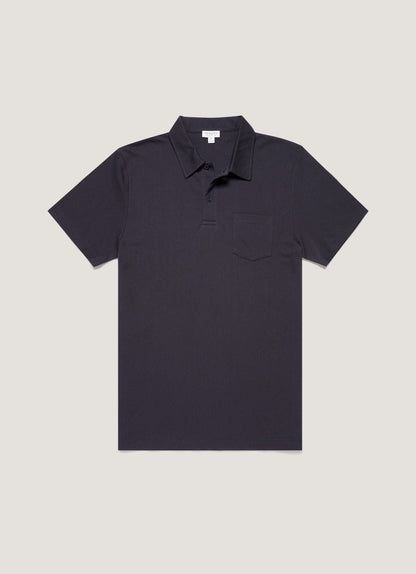 Sunspel Men's Riviera Polo Shirt in Navy