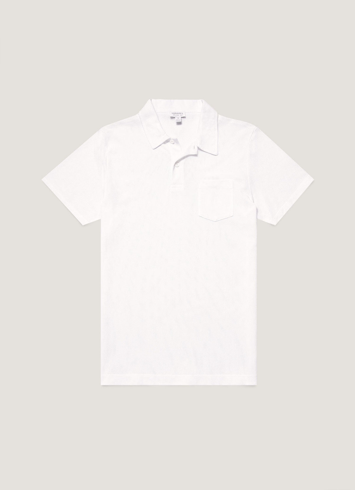 Sunspel Men's Riviera Polo Shirt in White