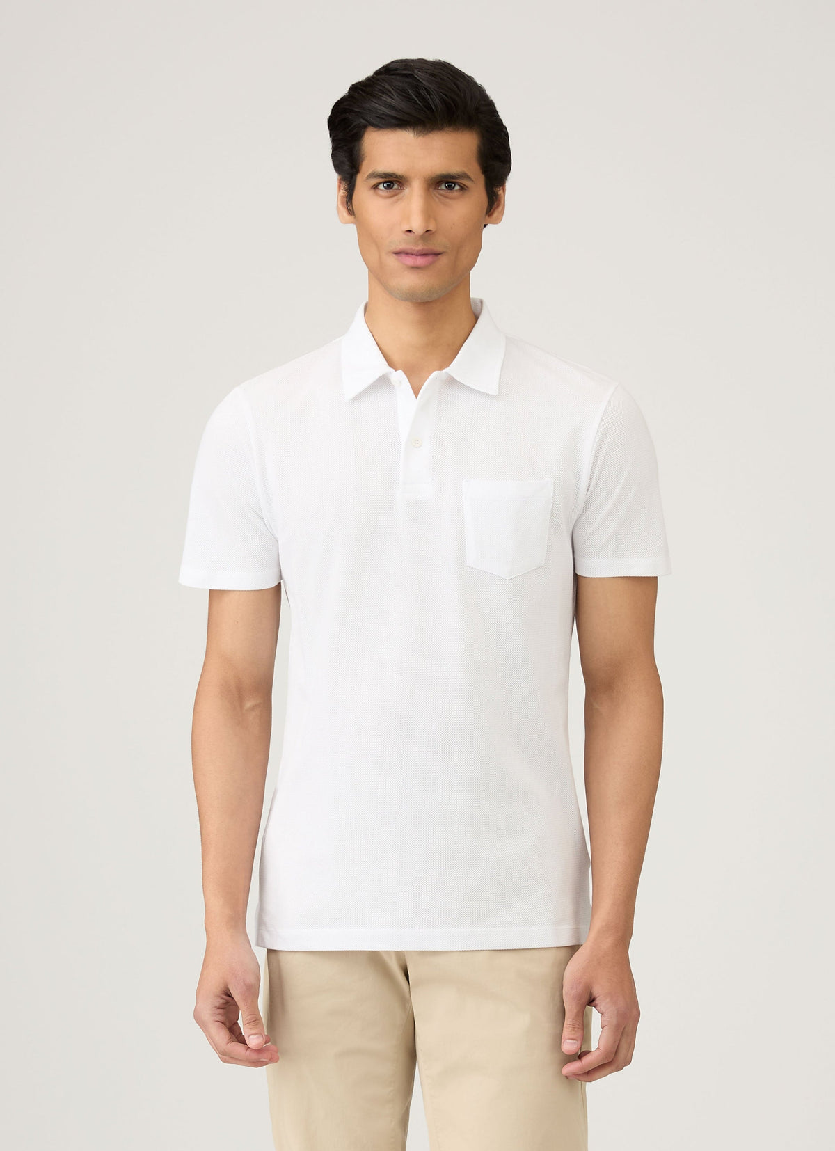 Sunspel Men's Riviera Polo Shirt in White