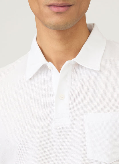 Sunspel Men's Riviera Polo Shirt in White
