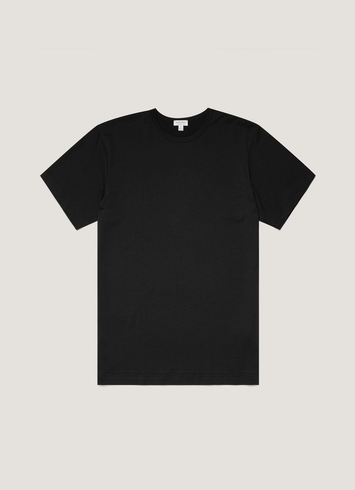 Sunspel Men's Classic Crew Neck T-Shirt in Black