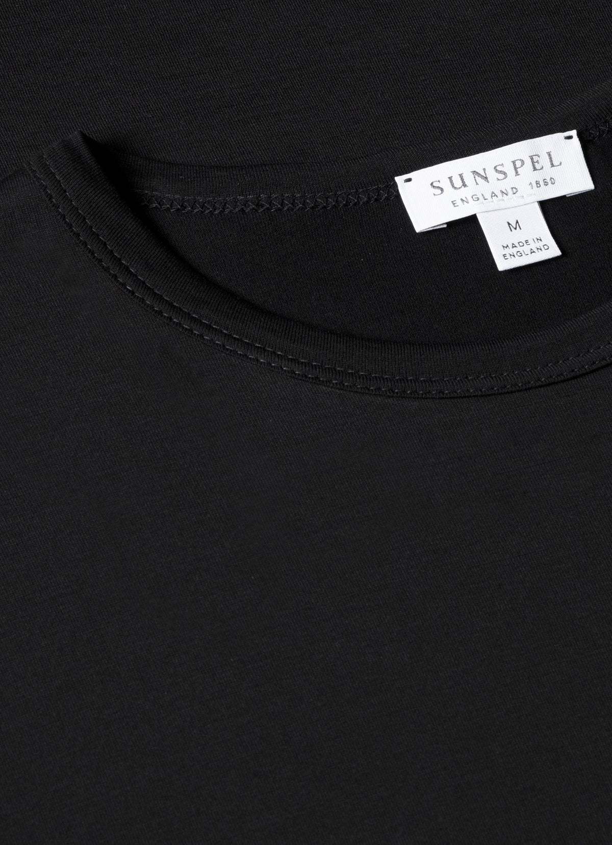 Sunspel Men's Classic Crew Neck T-Shirt in Black
