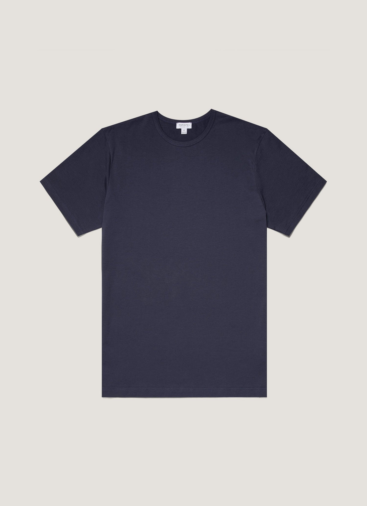 Sunspel Men's Classic Crew Neck T-Shirt in Navy