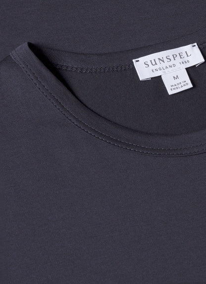 Sunspel Men's Classic Crew Neck T-Shirt in Navy
