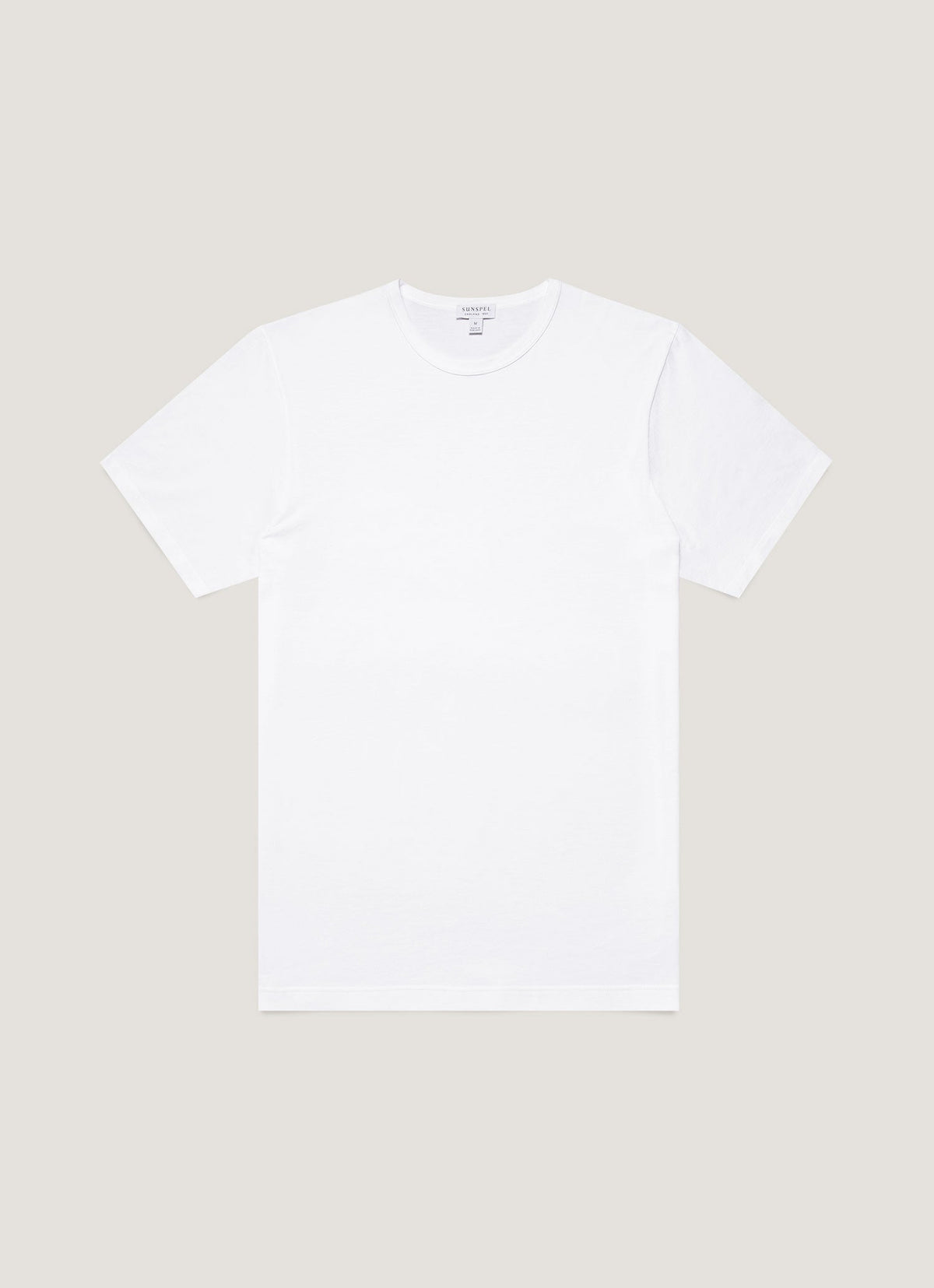 Sunspel Men's Classic Crew Neck T-Shirt in White