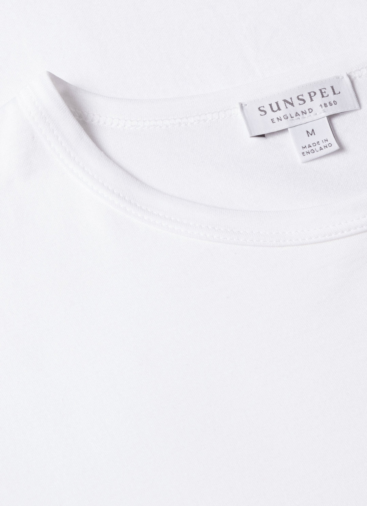 Sunspel Men's Classic Crew Neck T-Shirt in White