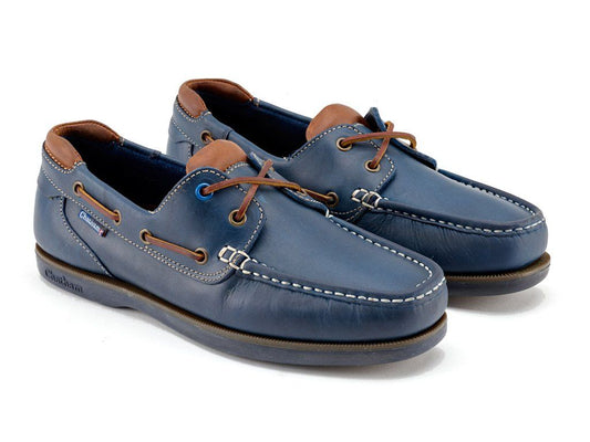 Chatham Pitt Boat Shoes Navy