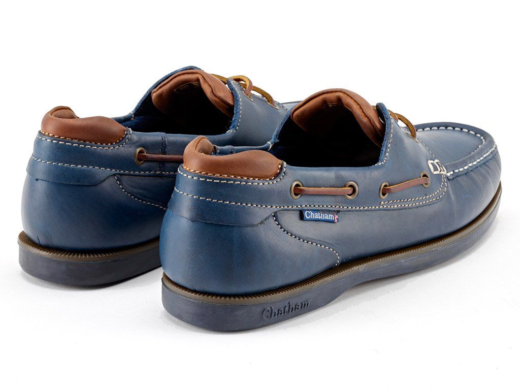 Chatham Pitt Boat Shoes Navy