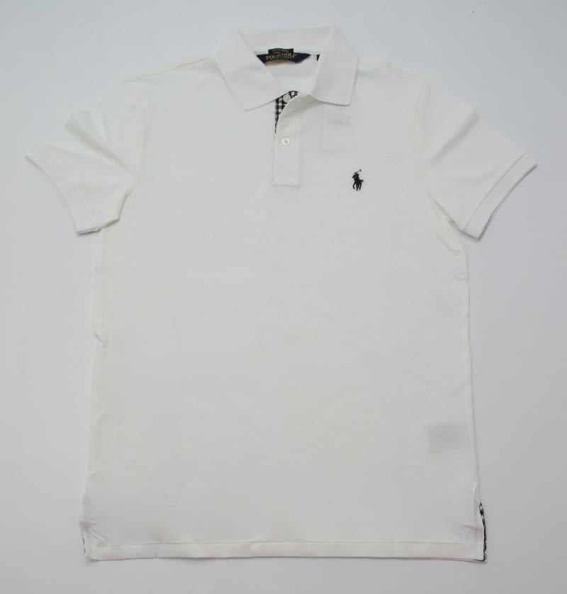 Ralph Lauren Polo White Check Trim