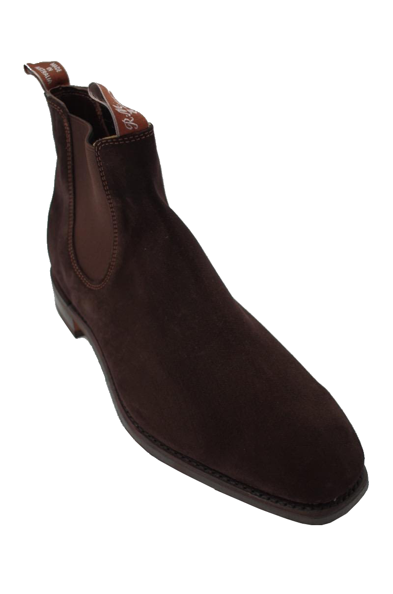 R.M. Williams Comfort Craftsman Chelsea Brown Suede