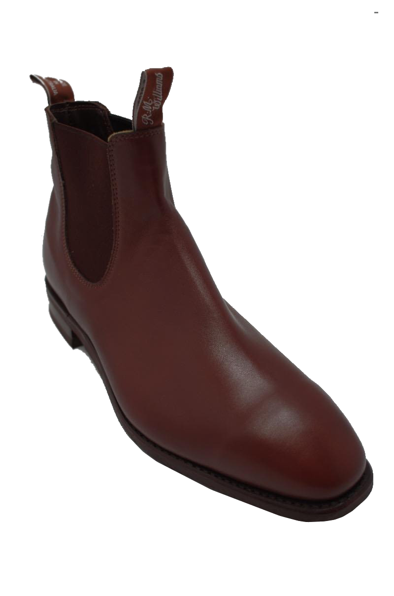 R.M. Williams Craftsman Comfort Yearling Chelsea Dark Tan