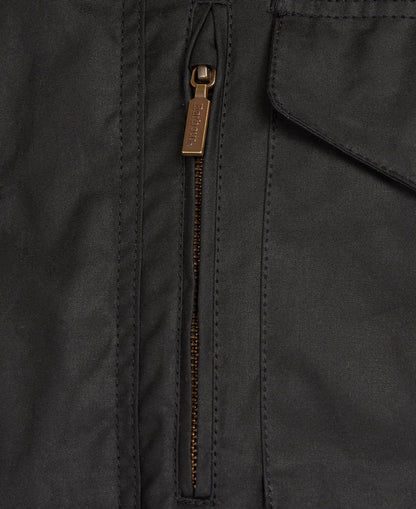Barbour Sapper Waxed Jacket Black