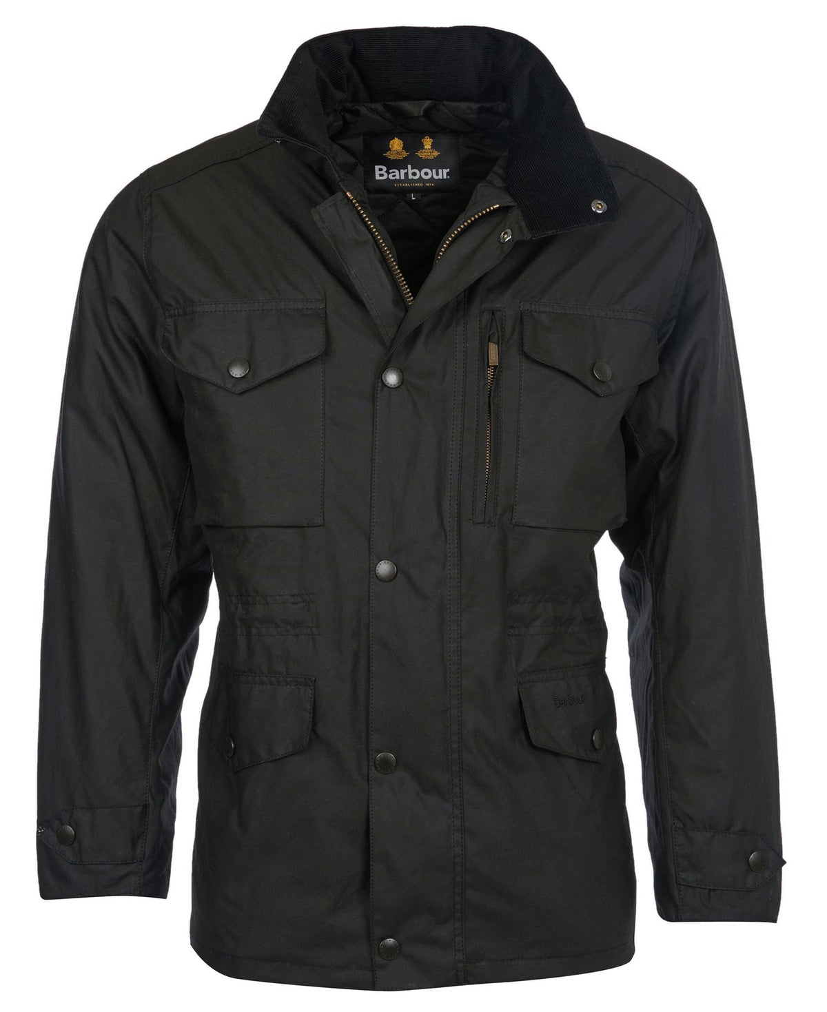 Barbour Sapper Waxed Jacket Black