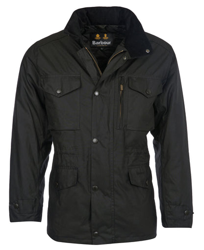 Barbour Sapper Waxed Jacket Black