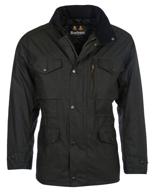 Barbour Sapper Waxed Jacket Black