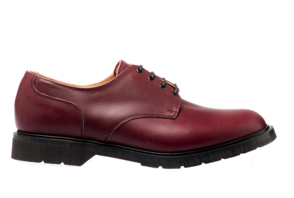 Solovair 4 Eyelet Gibson Shoe Burgundy