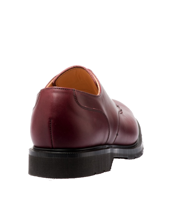 Solovair 4 Eyelet Gibson Shoe Burgundy