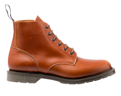 Solovair 6 Eyelet Derby Boot Brown