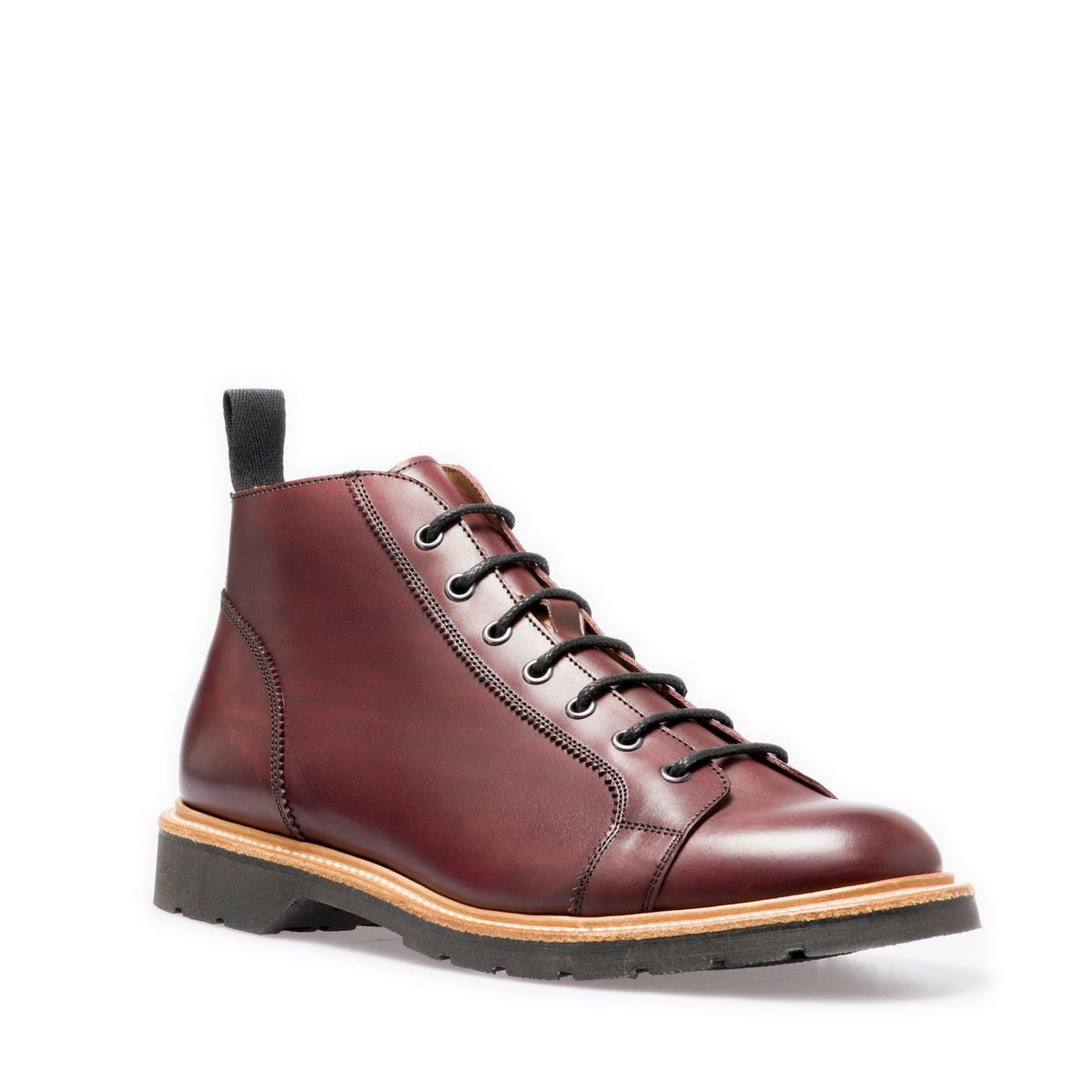 Solovair Monkey Boot Burgundy