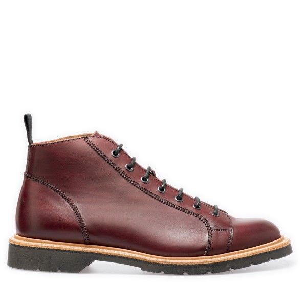 Solovair Monkey Boot Burgundy