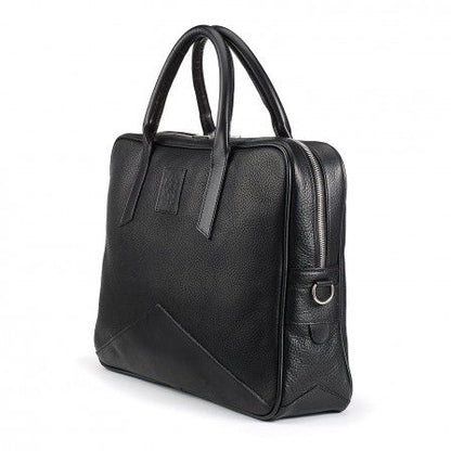 Tusting Langford Leather Briefcase Black