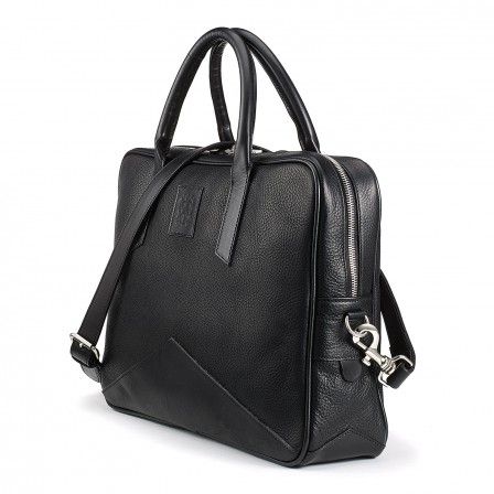 Tusting Langford Leather Briefcase Black