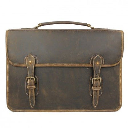 Tusting Wymington Leather Briefcase Aztec Crazyhorse