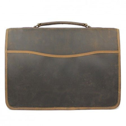 Tusting Wymington Leather Briefcase Aztec Crazyhorse
