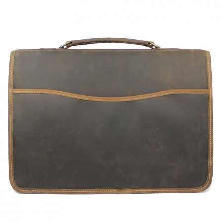 Tusting Wymington Leather Briefcase Aztec Crazyhorse