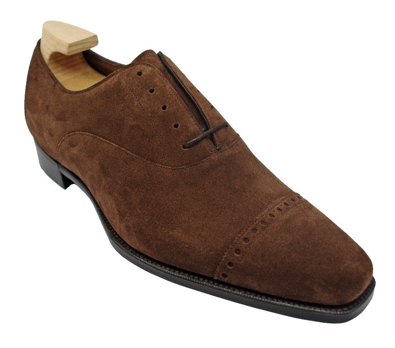 Gaziano & Girling Cambridge Oxfords in Mink Suede