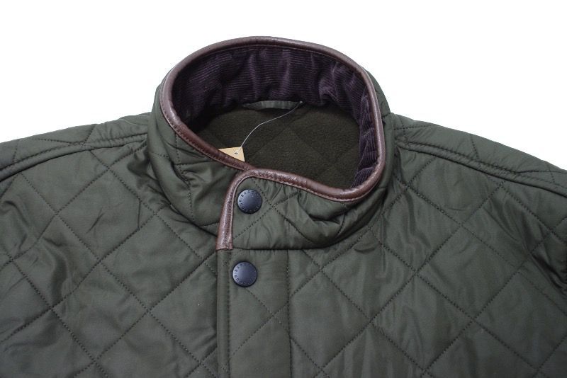 barbour quilted jacket olive