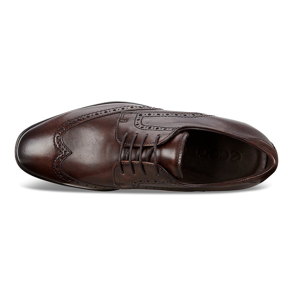 ecco brogues brown
