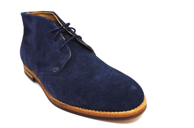 Hudson Houghton 3 Chukka Boot in Navy Suede