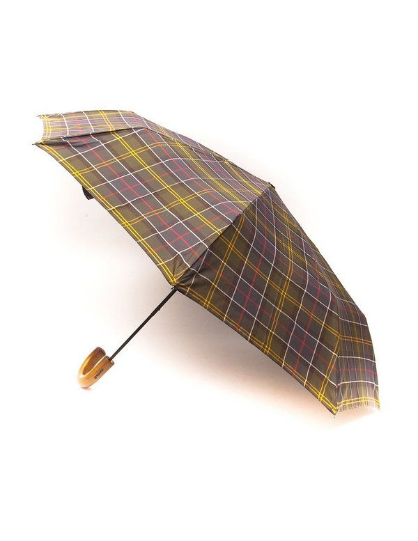 Barbour Tartan Telescopic Umbrella