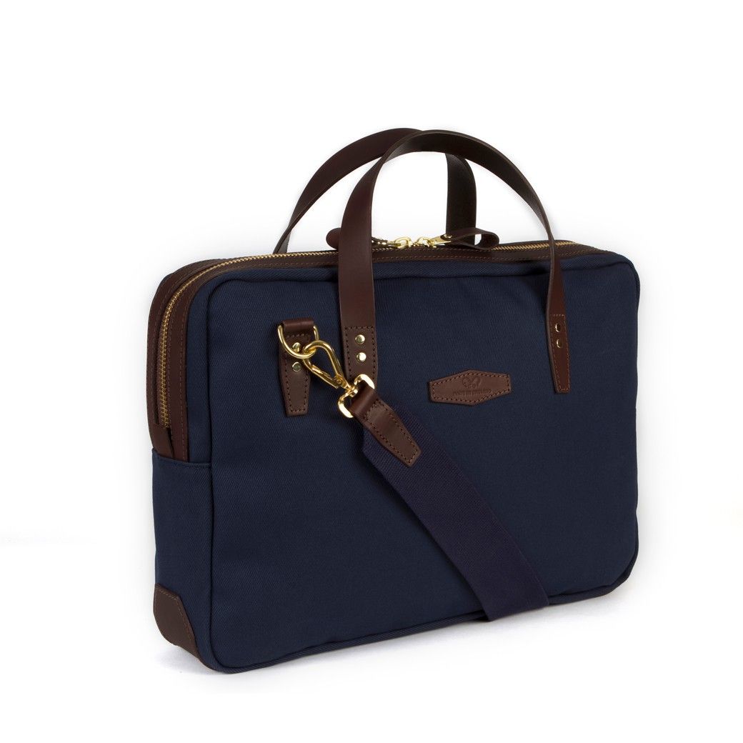 Chapman Bovey Briefcase in Navy