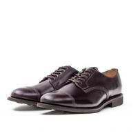 Sanders Military Style Derby Shoes 1128R in Burgundy