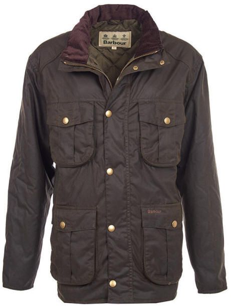 Barbour Winter Utility Wax Jacket in Olive