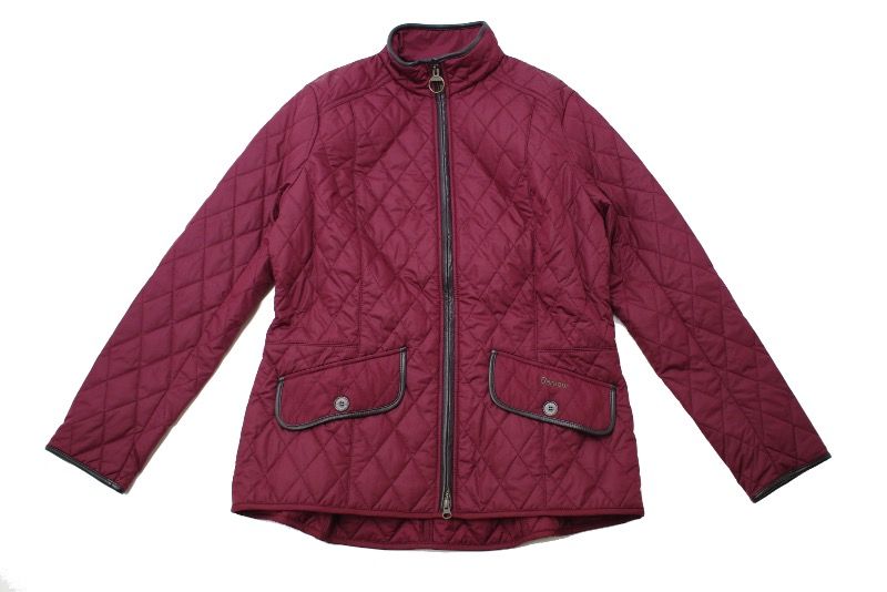 Barbour Stallion Quilted Jacket In Red