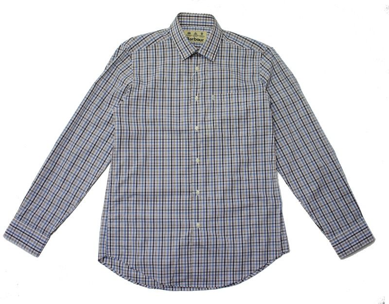 Barbour Buddon Checked Shirt in Navy