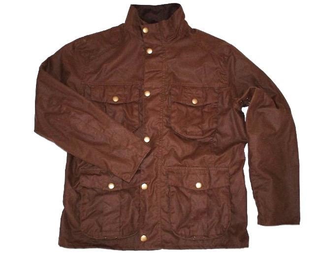Barbour Men's New Utility Waxed Jacket in Bark