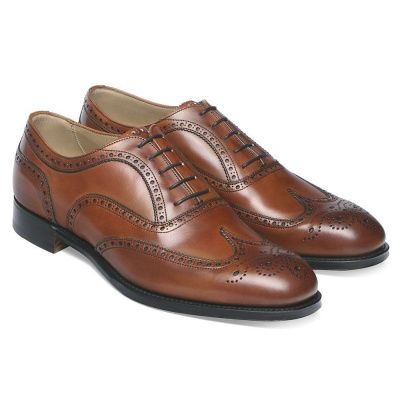 Joseph Cheaney Arthur III Brogue in Dark Leaf Calf Leather.jpg