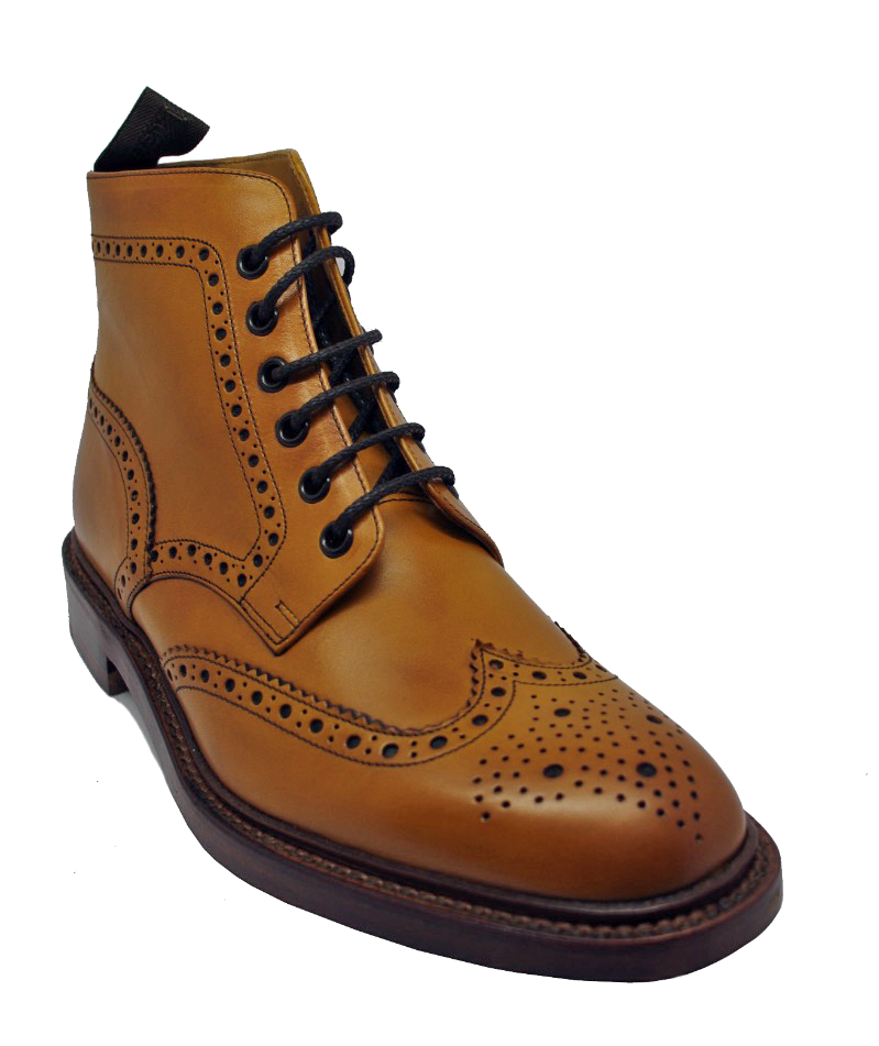 Loake Burford Brogue Boot in Tan.jpg