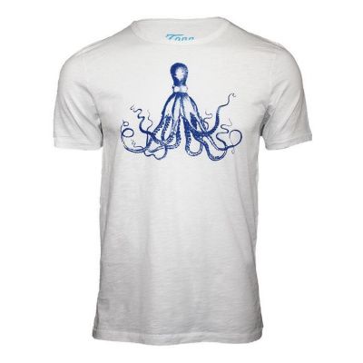 Tonn T-Shirt Octopus in White