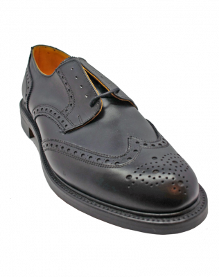 Alfred Sargent Large Size Gibson Brogue in Black