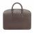 Tusting Henley Leather Zip-Top Briefcase In Dark Brown Bridle