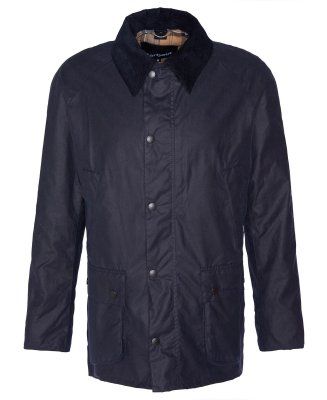 Barbour Ashby Waxed Jacket in Navy