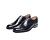 John White Foster Oxford Semi-Brogues in Black 